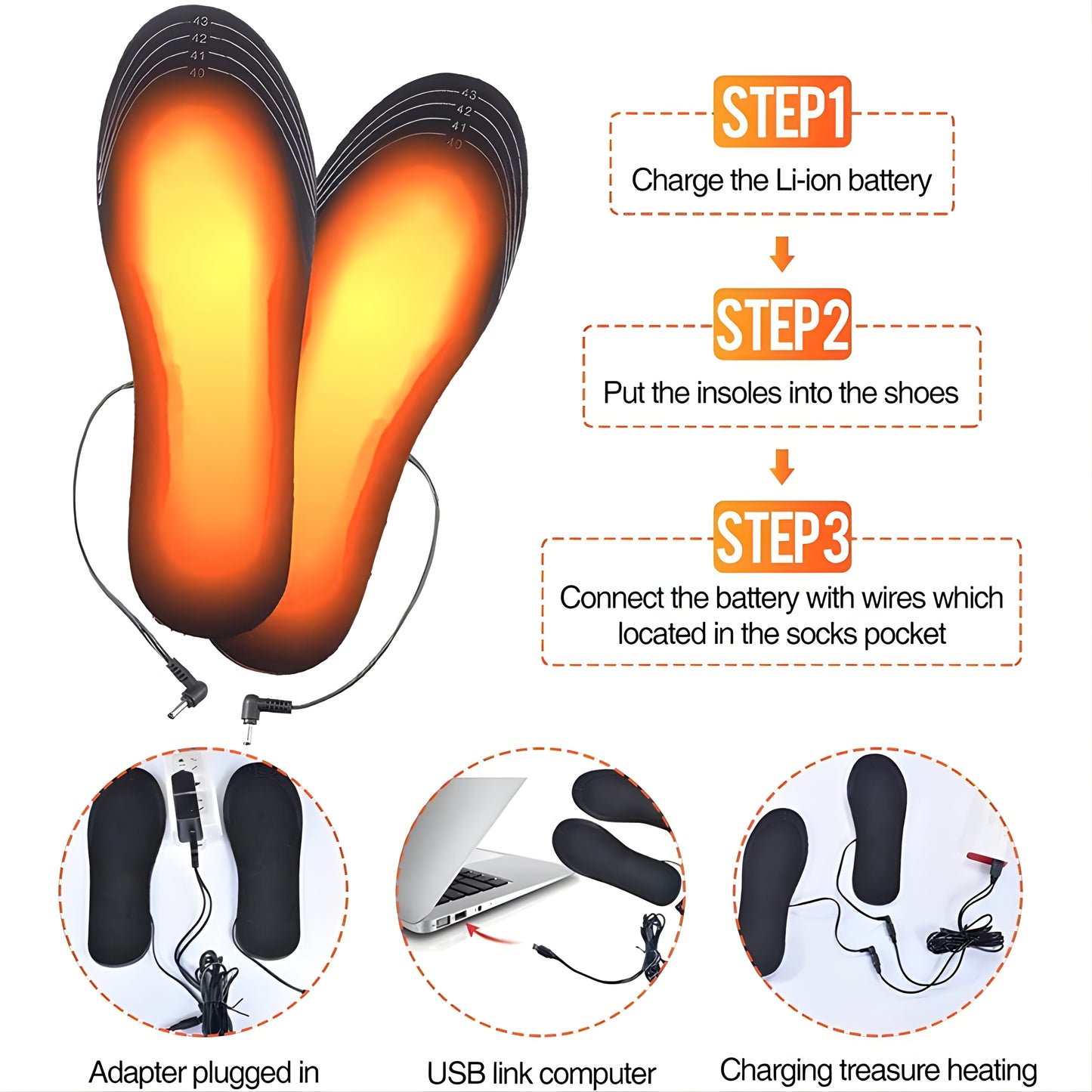 USB Heating Insoles